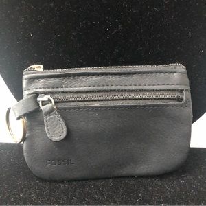 FOSSIL Keychain Leather Coin Purse